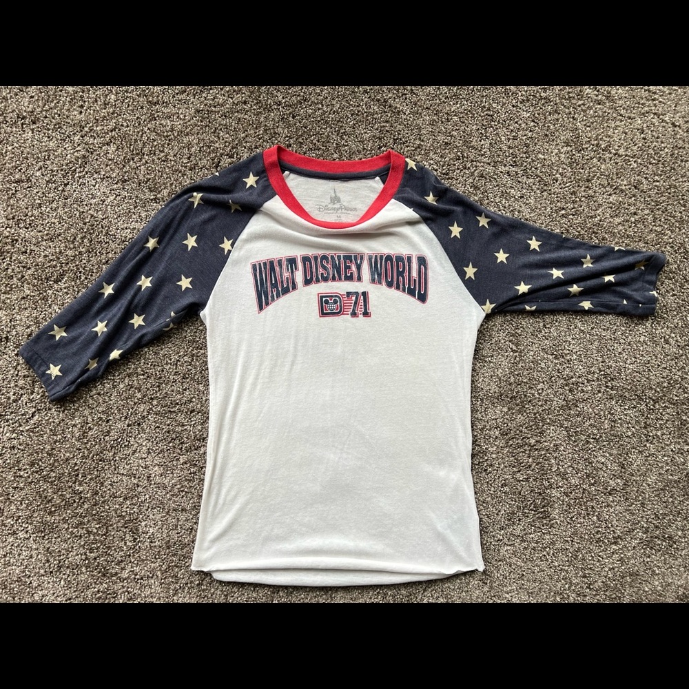 Walt Disney baseball style tshirt